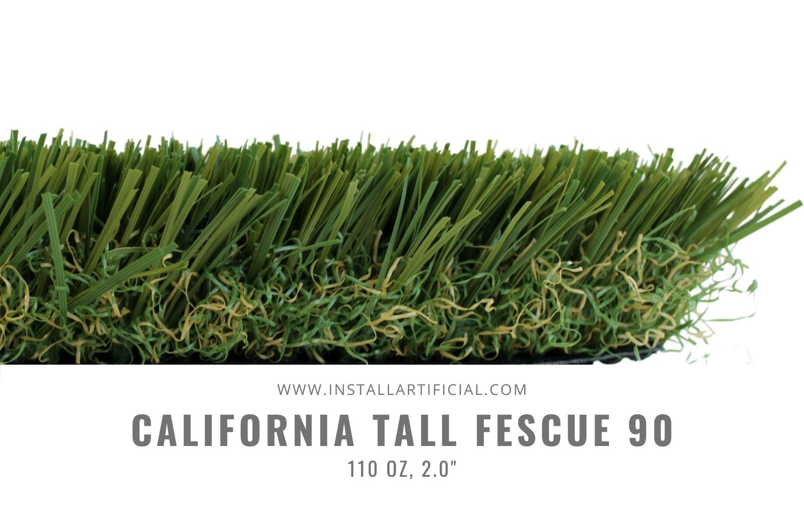 California Tall Fescue 90 110 oz artificial turf for sale
